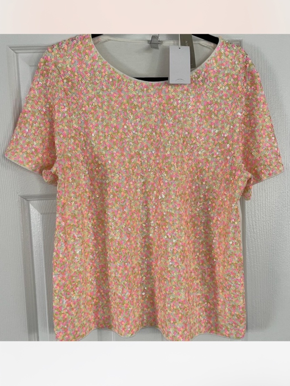 J.Crew Sequin T-Shirt New L